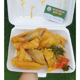 GÀ Ủ MUỐI NGUYÊN CON _ CHẶT SẴN _ VÔ HỘP SẴN _ KÈM DƯA LEO, ĐỒ CHUA, ĐỒ CHẤM