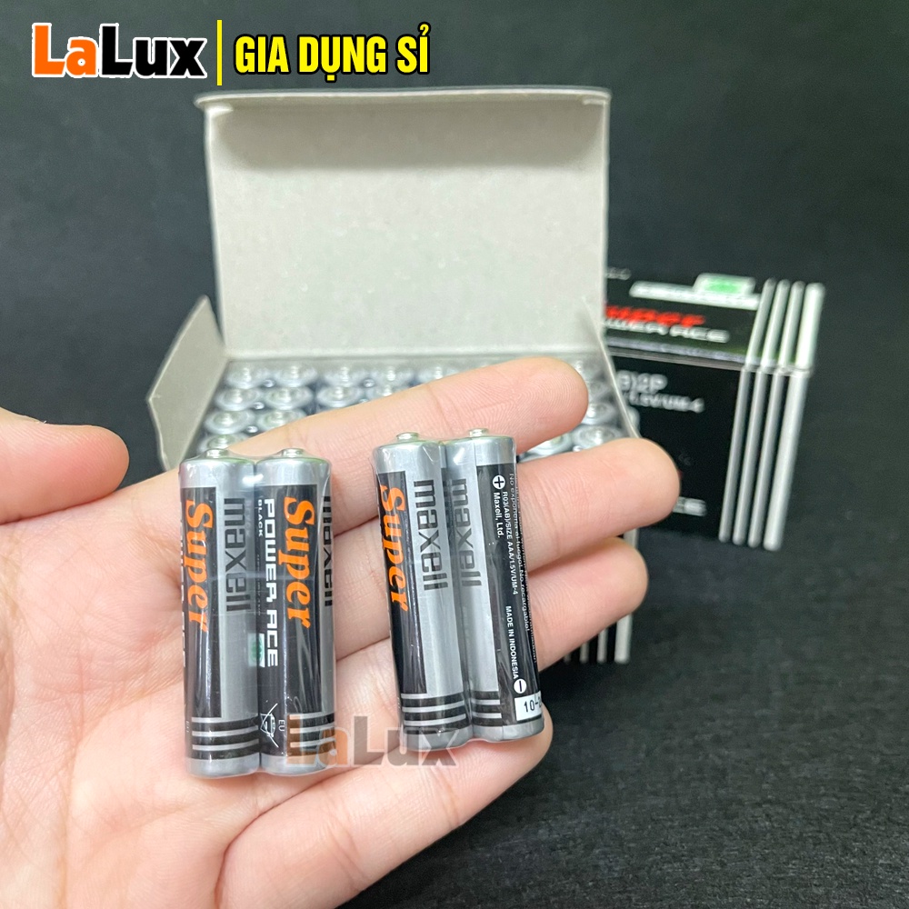 Pin AAA Maxcell CHÍNH HÃNG HỘP 1.5V- Pin Tiểu 3A Cho Chuột Không Dây Điều Khiển Từ Xa,máy đo huyết áp đường huyết LALUX