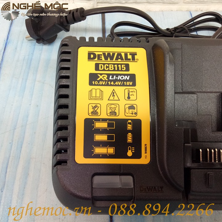 Sạc pin Dewalt DCB115 DCB112 DCB118 sạc 115 chính hãng 12v 18v 20v 60v sạc Dewalt 118 Nghề Mộc