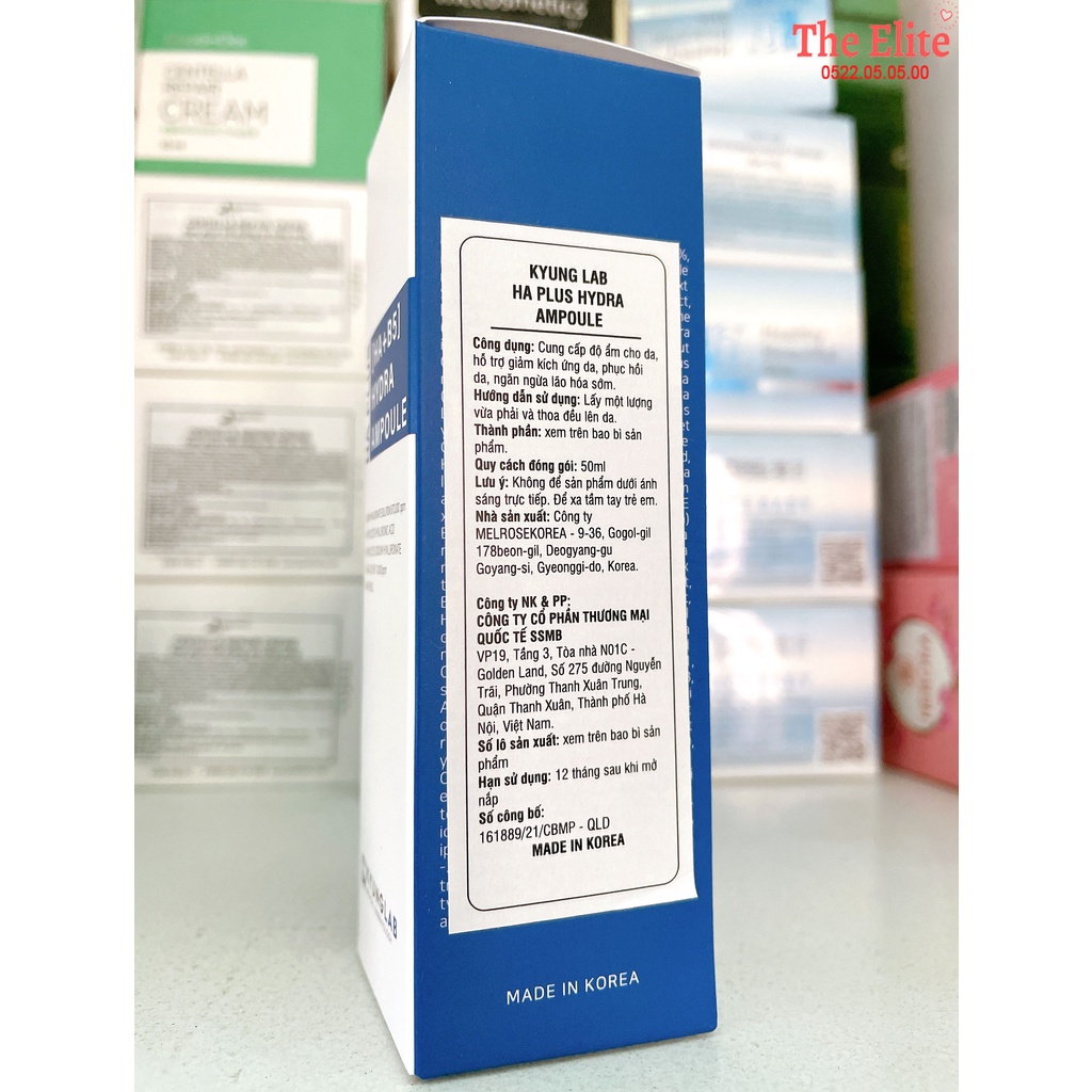 Tinh chất cấp ẩm phục hồi Serum HA + B5 Hydra KYUNGLAB căng bóng da 50ml
