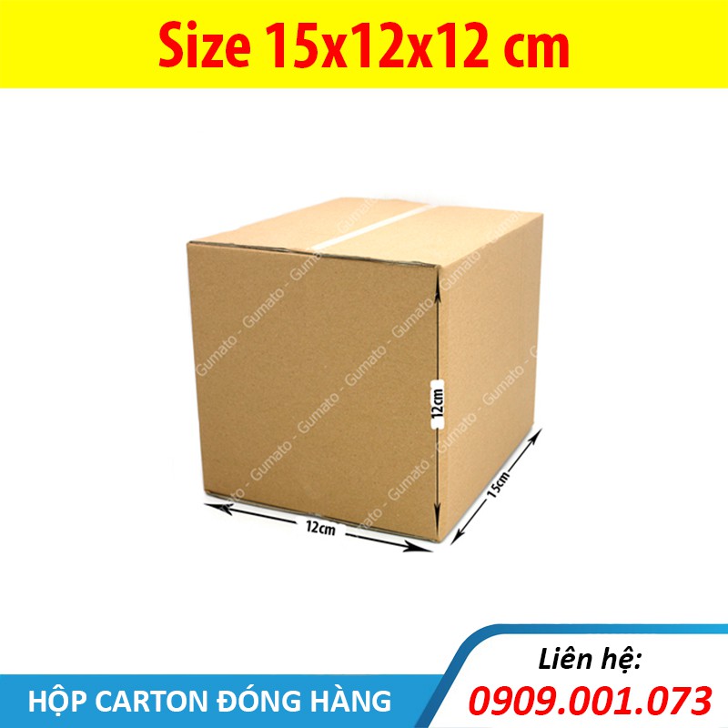 Hộp giấy P29 size 15x12x12 cm, thùng carton gói hàng Everest