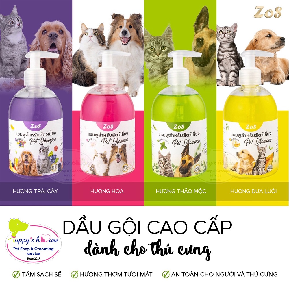Sữa tắm cao cấp Z08 cho thú cưng_chai 300ml