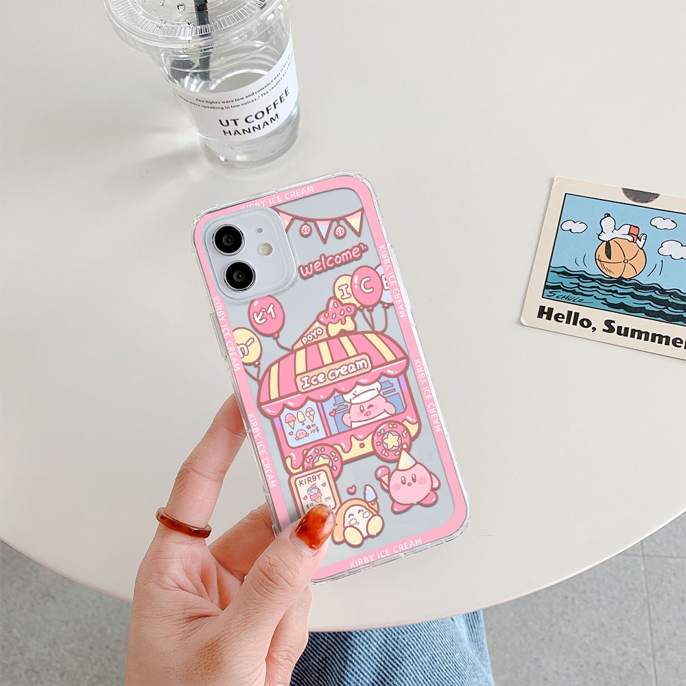 Ốp Điện Thoại Tpu Mềm Chống Sốc In Hình Kirby Cho iPhone 11 12 13 pro max XS X XR XSMax 7 8 6 6s plus SE 2020