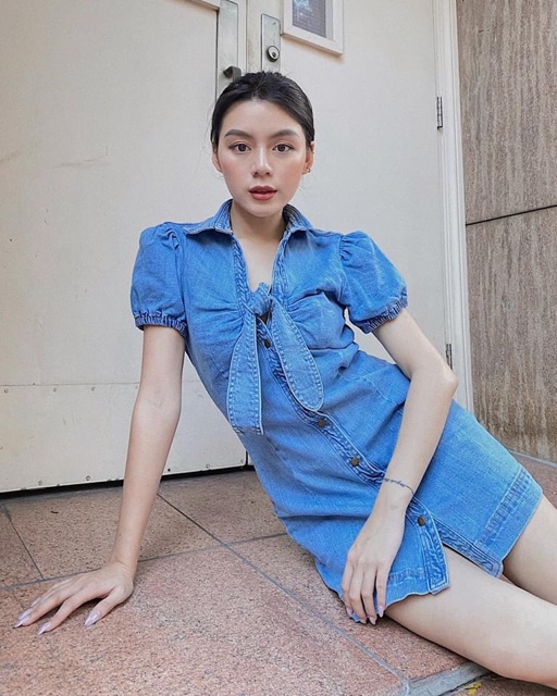 Đầm Jean Sunny Dress Rocky Denim