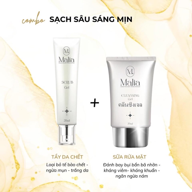 Dưỡng da cao cấp Thái Lan Malia (Bộ Mới 2022)