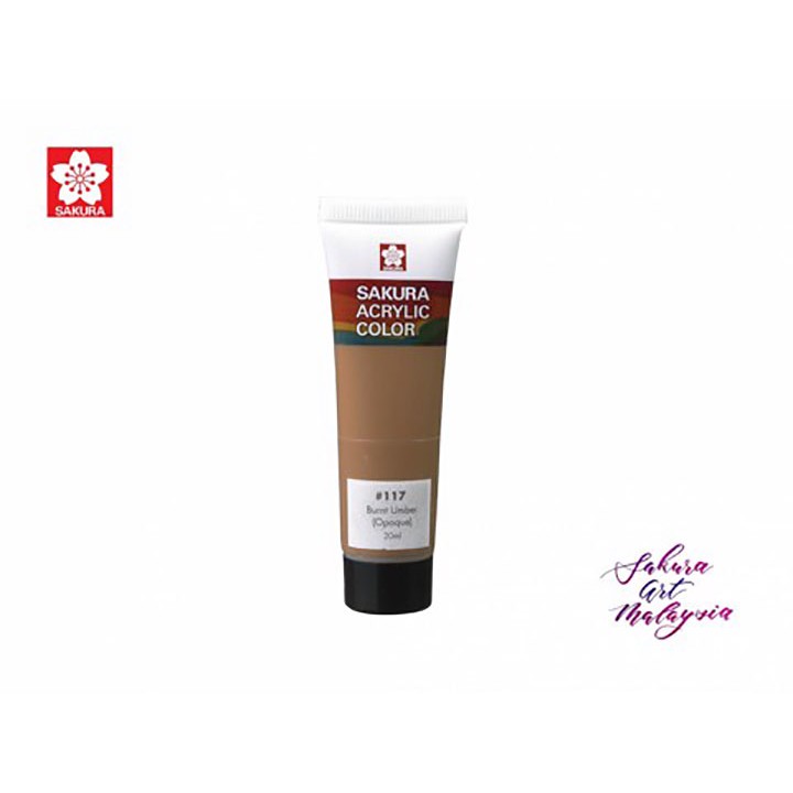 Màu Acrylic Sakura 20ml - BURNT UMBER