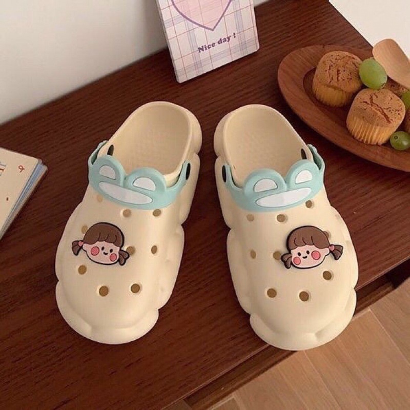 CHZK Dép Quai Ngang Đế Dày Thoáng Khí Chống Trượt HQ039