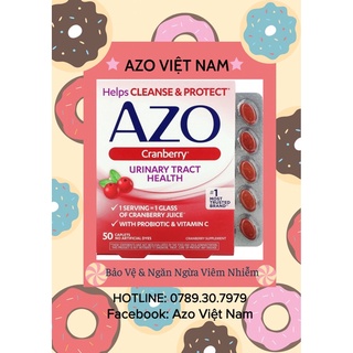 MUST TRY AZO Cranberry hỗ trợ đường tiết niệu, ngừa phụ khoa cực hiệu quả,