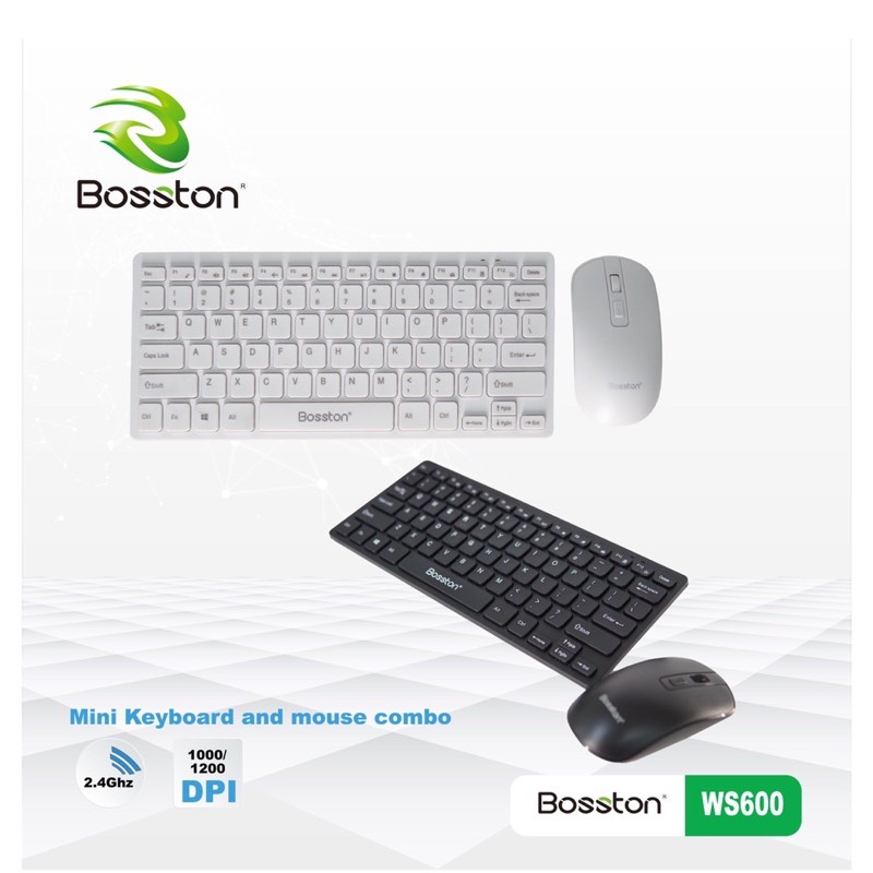 Bộ combo bàn phím + mouse mini Bosston WS600 cho văn phòng