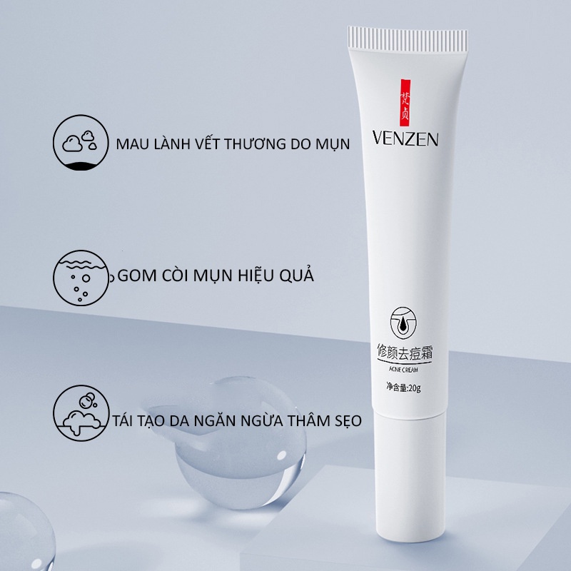 VEZE Kem giảm thâm mụn,liền sẹo, nam, nữ,ngăn ngừa mụn,giảm dầu,mau lành vết thương 20g