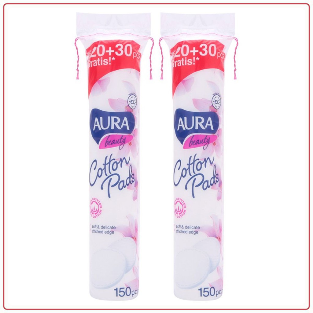 BÔNG TẨY TRANG AURA COTTON PADS 150 MIẾNG