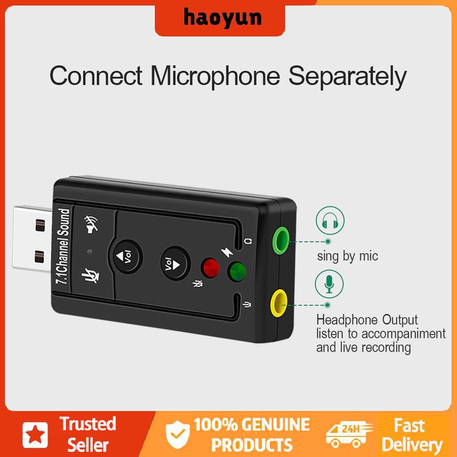 Thẻ Âm Thanh 7.1 Chuyển Đổi Usb Sang Jack 3.5mm Cho Mac