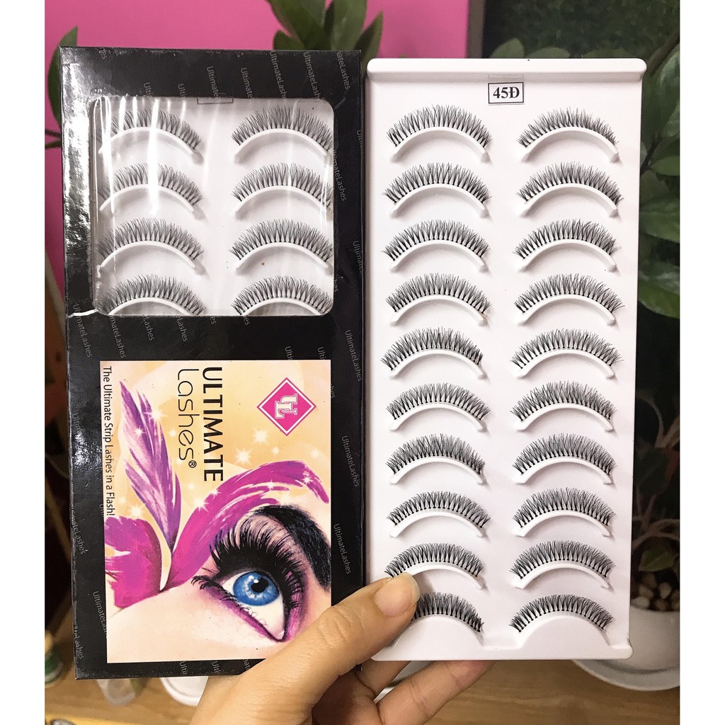 [số 45Đ] Mi giả gân trong tự nhiên Ultimate Lashes U.S.A hộp 10 cặp Lamdep24g