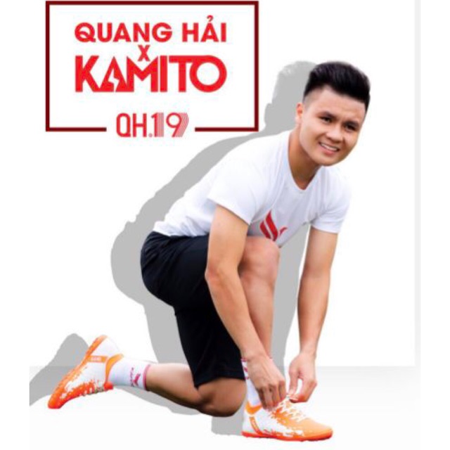 Giày đá bóng QUANG HẢI Kamito QH19 màu cam