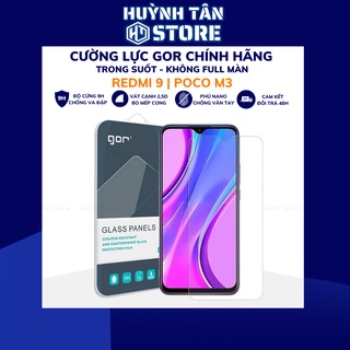 Kính cường lực redmi 9 poco m3 trong suốt KHÔNG FULL MÀN chống bám vân tay chính hãng Gor phụ kiện huỳnh tân store