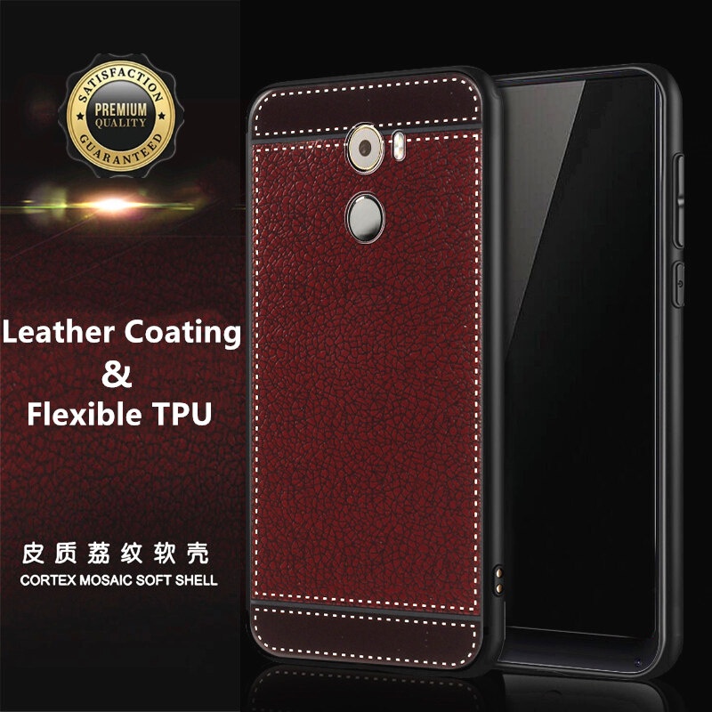 Ốp điện thoại silicon vân da cao su siêu mỏng chống rơi cho Xiaomi Mi Mix 2 5.99 inch