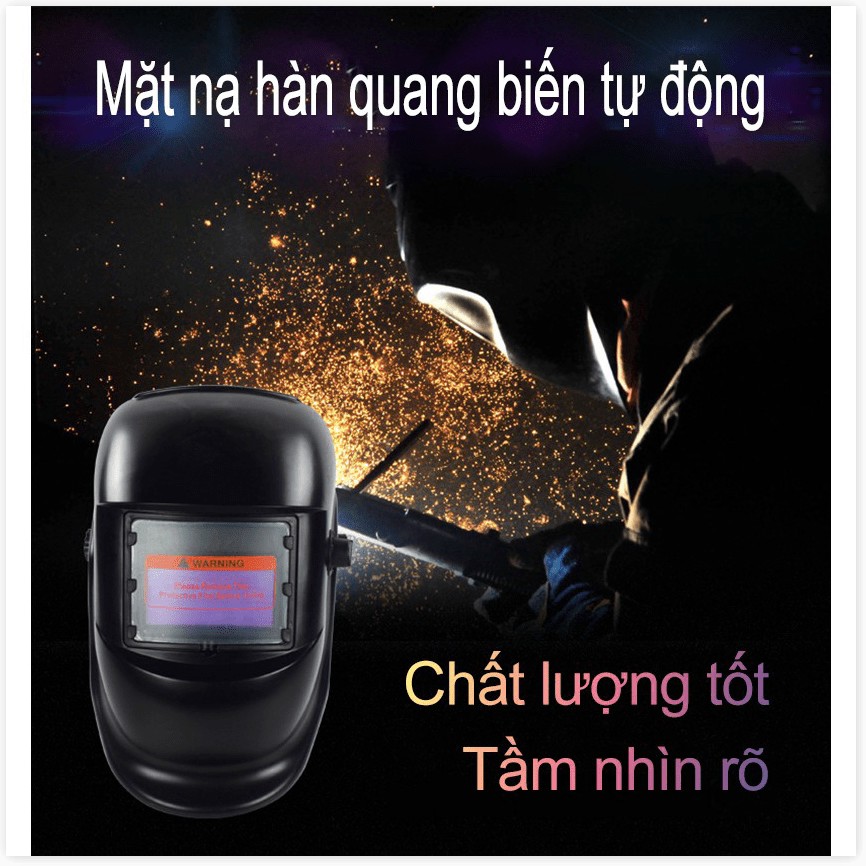 Mặt nạ hàn điện tử bằng nhựa độ cảm biến cao - Kính hàn điện tử tự động tối khi hàn-TK107