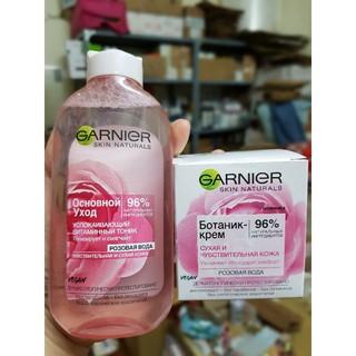 Kem dưỡng da và toner Garnier dành cho da khô và da nhạy cảm