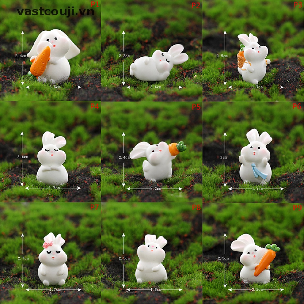Mô Hình Cà Rốt Thỏ VASTJI Trang Trí Tiểu Cảnh