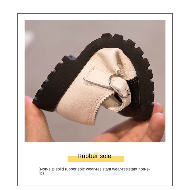 Giày búp bê da đế mềm kiểu công chúa xinh xắn cho bé gái