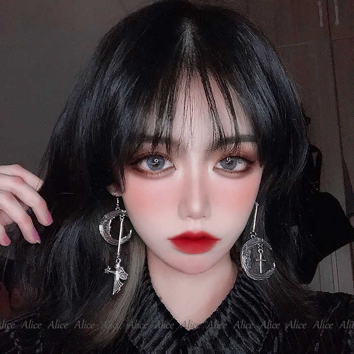 Bông Tai Hình Mặt Trăng Và Thiên Thần