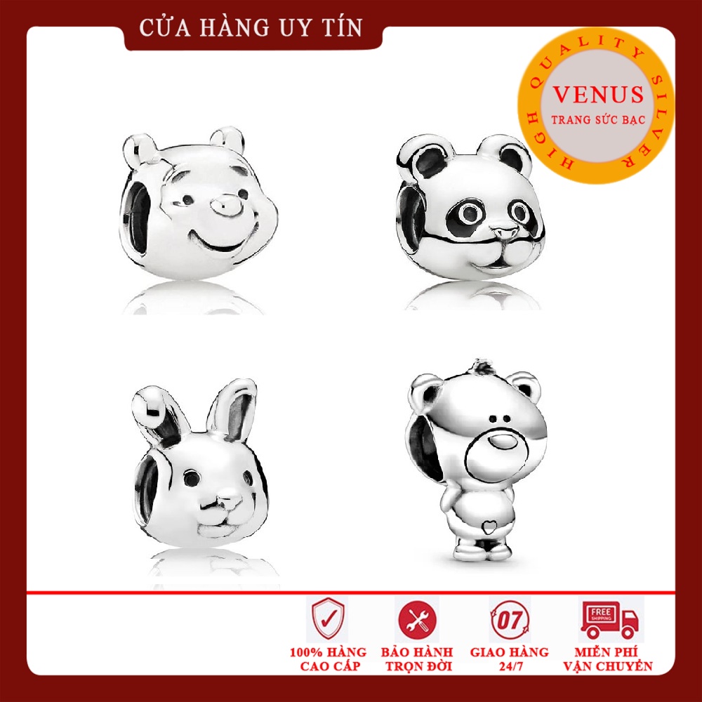 [Charm bạc 925 cao cấp] Charm bạc hình gấu- Mã sản phẩm VENUSS3