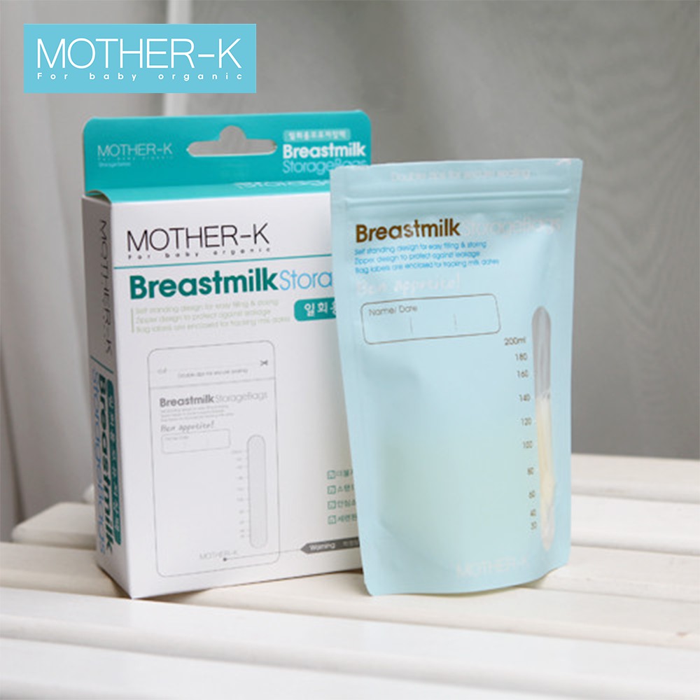 Túi trữ sữa cảm ứng nhiệt Mother-K 200ml (90c)