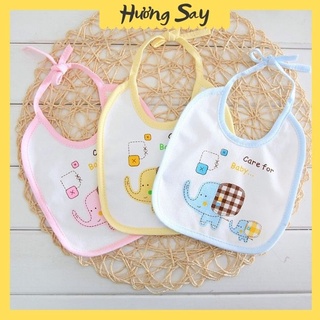 Yếm buộc dây chống thấm in hình VOI cho bé