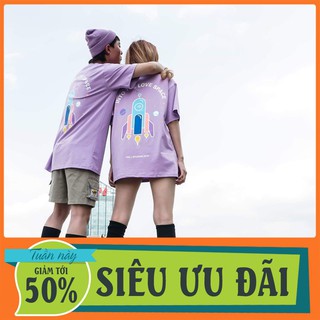 [GIẢM 50%] Áo Thun Tay Lỡ INTO THE LOVE SPACE TEE Unisex , Thời Trang Unisex
