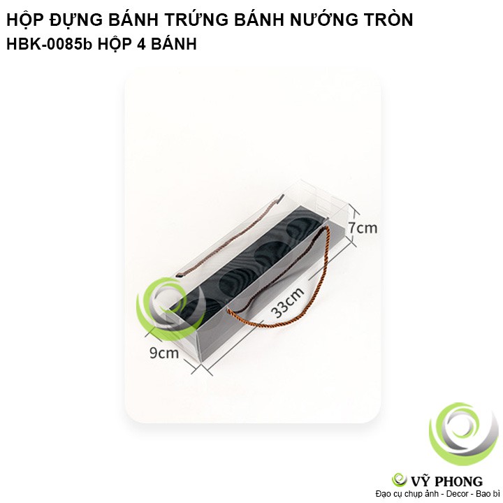 HỘP GIẤY ĐỰNG BÁNH KẸO VỎ KHUNG BAO NHỰA PET CÓ QUAI XÁCH ĐỰNG BÁNH TRỨNG BÁNH NƯỚNG TRÒN BÁNH TRUNG THU HBK-0085 | BigBuy360 - bigbuy360.vn
