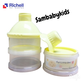 Hộp Chia Sữa Bột 3 Ngăn Richell