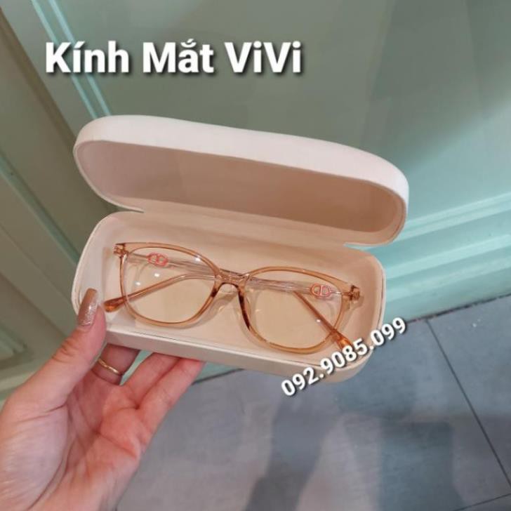 Gọng kính cận cao cấp nhựa cốt kim loại Nam Nữ - Kính thời trang 0 độ