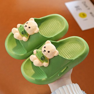 Dép bánh mì cute cho bé trai bé gái hình gấu Tedy cao cấp 3D nổi bật