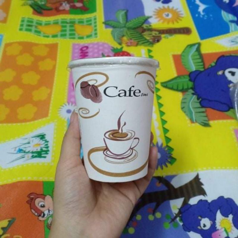 25 cốc giấy 400ml kèm nắp