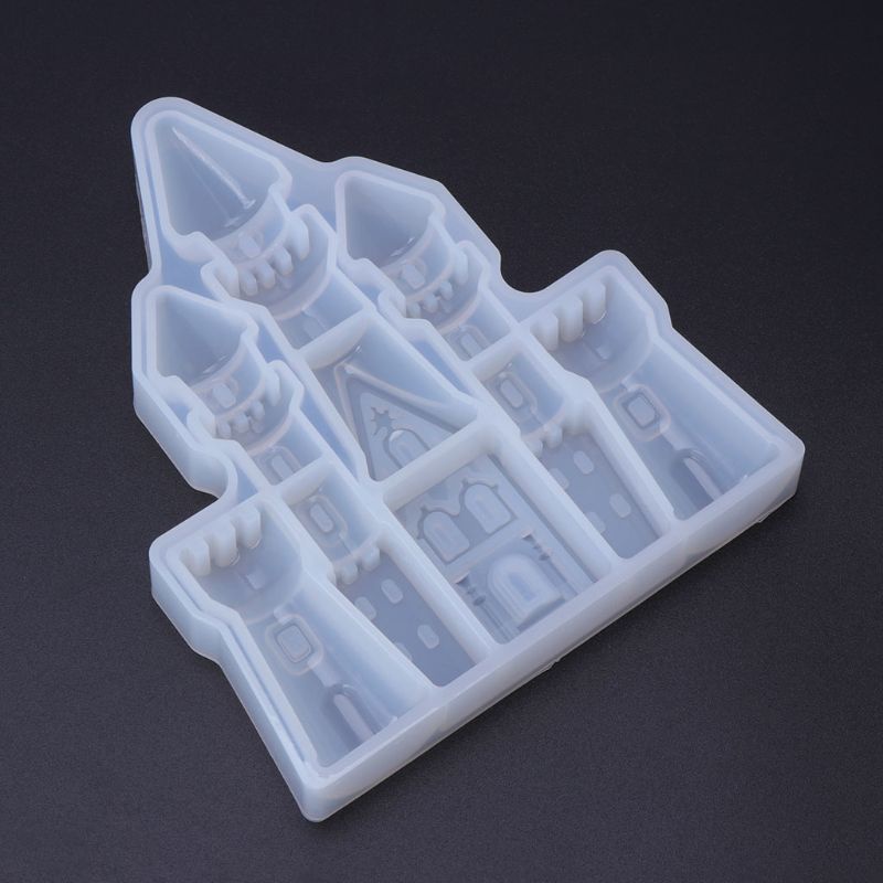 Khuôn Silicone Làm Bánh Hình Lâu Đài Giáng Sinh Tiện Lợi