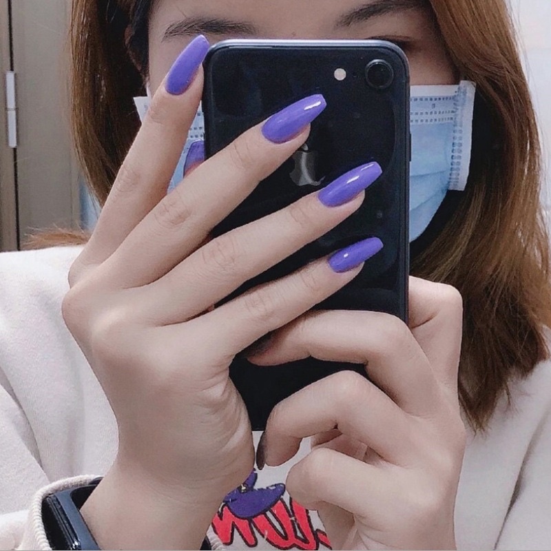 Bộ 24 móng tay giả D343 dáng dài ( Tặng kèm keo và dũa )