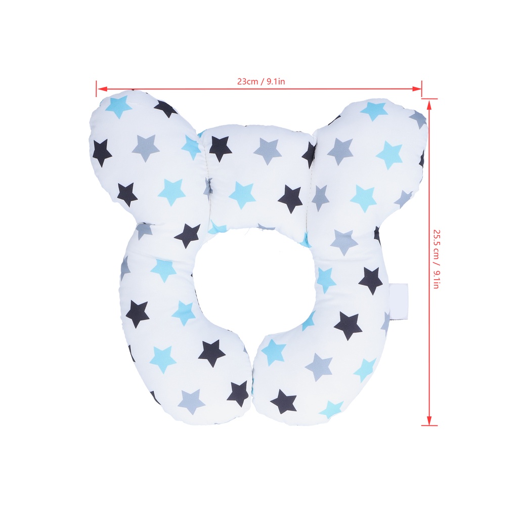 Gối cổ trẻ em siêu mềm U ‑ hỗ trợ đầu định hình cho đi du lịch ghế ô tô Sodium075