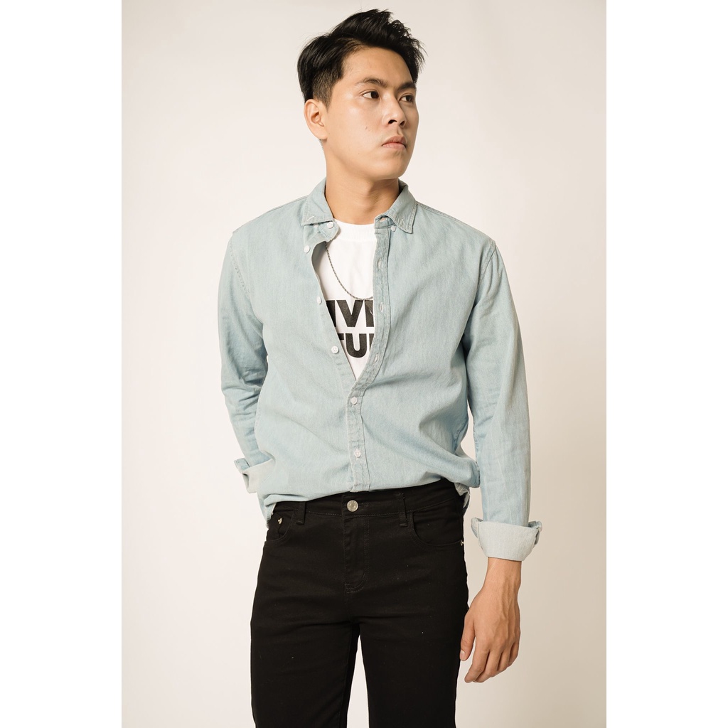 Áo sơ mi - Áo sơ mi đũi cao cấp - Chất đũi mát, không nhăn, không phai màu, dáng trẻ đẹp, tôn dáng người mặc SM8820 | BigBuy360 - bigbuy360.vn