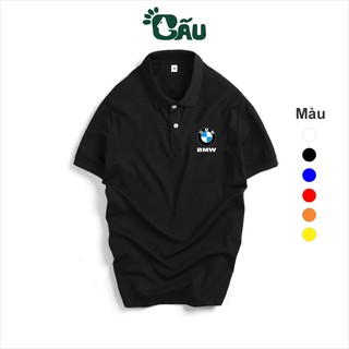 Áo thun Polo GẤU 194 BMW vải cá sấu Poly co dãn 4 chiều dày dặn form gerular fit