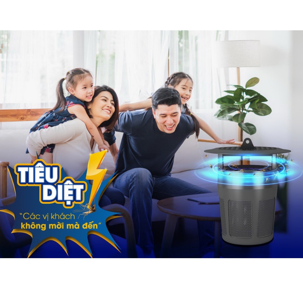 Máy bắt muỗi thông minh Rạng Đông DBM01 5W - đèn bắt muỗi , bắt ruồi , diệt côn trùng tự động công nghiệp hình trụ