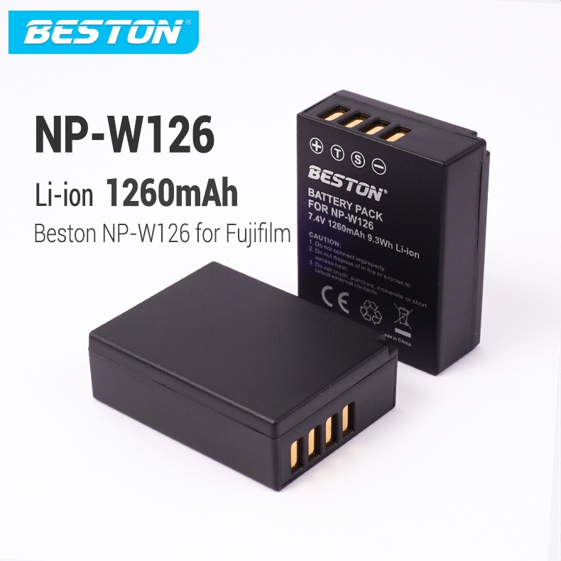 Pin Máy Ảnh BESTON NP-W126 dùng cho máy ảnh Fujifilm XT3 XT30 XT20 XT10 XS10 XT200 XT100 X100F XA7 XA5 XPRO3