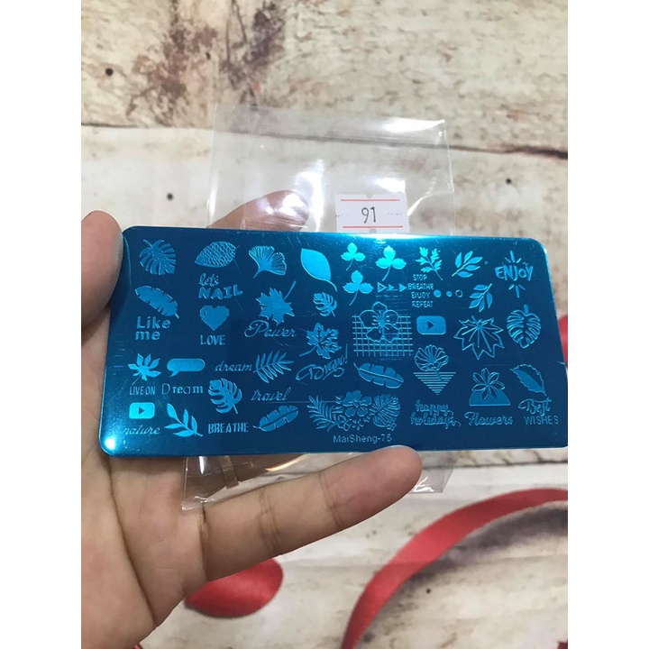 khuôn in không cần vẽ lên móng mã 91