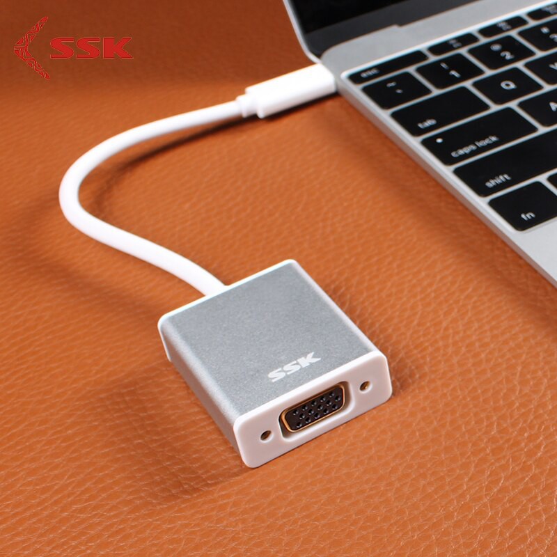Cáp Type C -&gt; Vga SSK SHU C015 , cáp chuyển tín hiệu từ Type C sang Vga