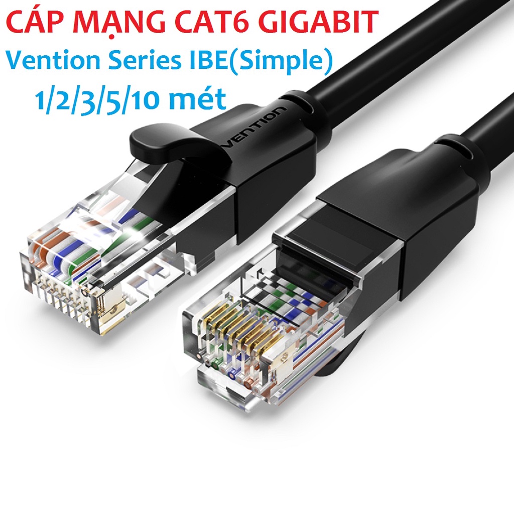 Cáp mạng RJ45 CAT6 Gigabit Vention IBE (nhiều mức chiều dài )