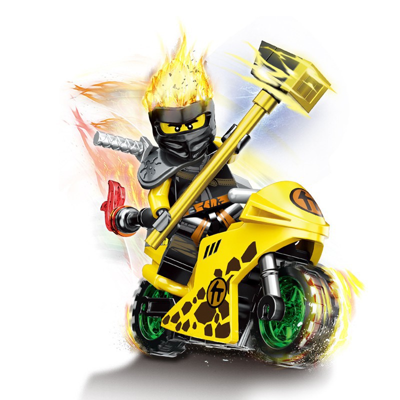 Bộ 8 Đồ Chơi Lắp Ráp Mô Hình Ninjago Dành Cho Em Bé