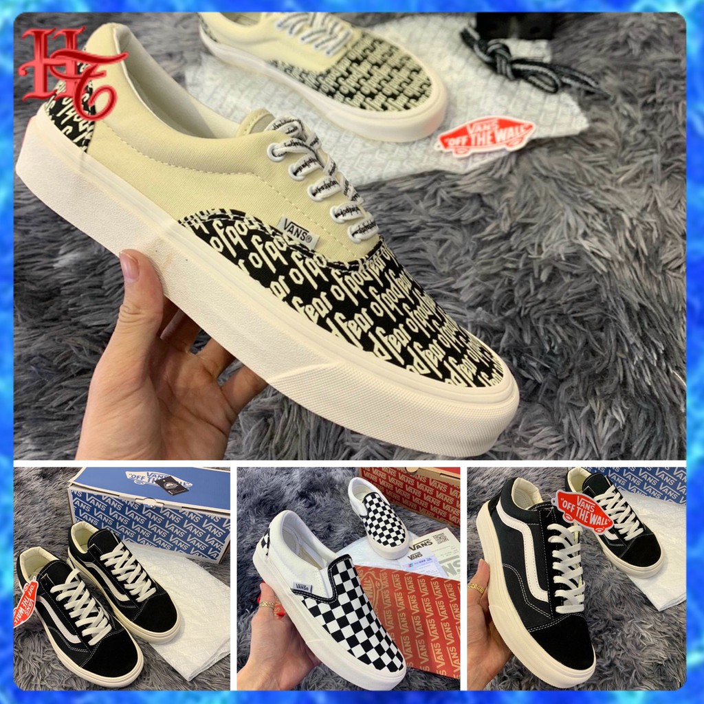 🌺[ Full Box + Bill ]🌺Giày Thể Thao sneaker nam nữ,các mẫu vans caro,fog,vault cực hot