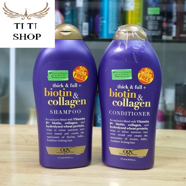 Dầu Gội BIOTIN COLLAGEN Giúp MọcTóc Cải Thiện Tóc 577ml | BigBuy360 - bigbuy360.vn