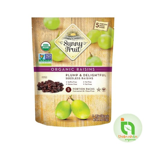 Nho khô hữu cơ Sultana Sunny fruit 250g