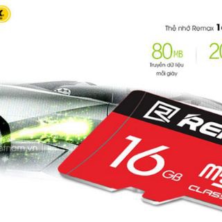 Thẻ nhớ Remax 16Gb-Hàng chính hãng- Bảo hành 12 tháng