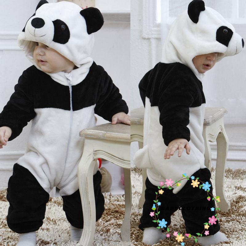 Set đồ liền thân hình gấu panda dễ thương cho bé